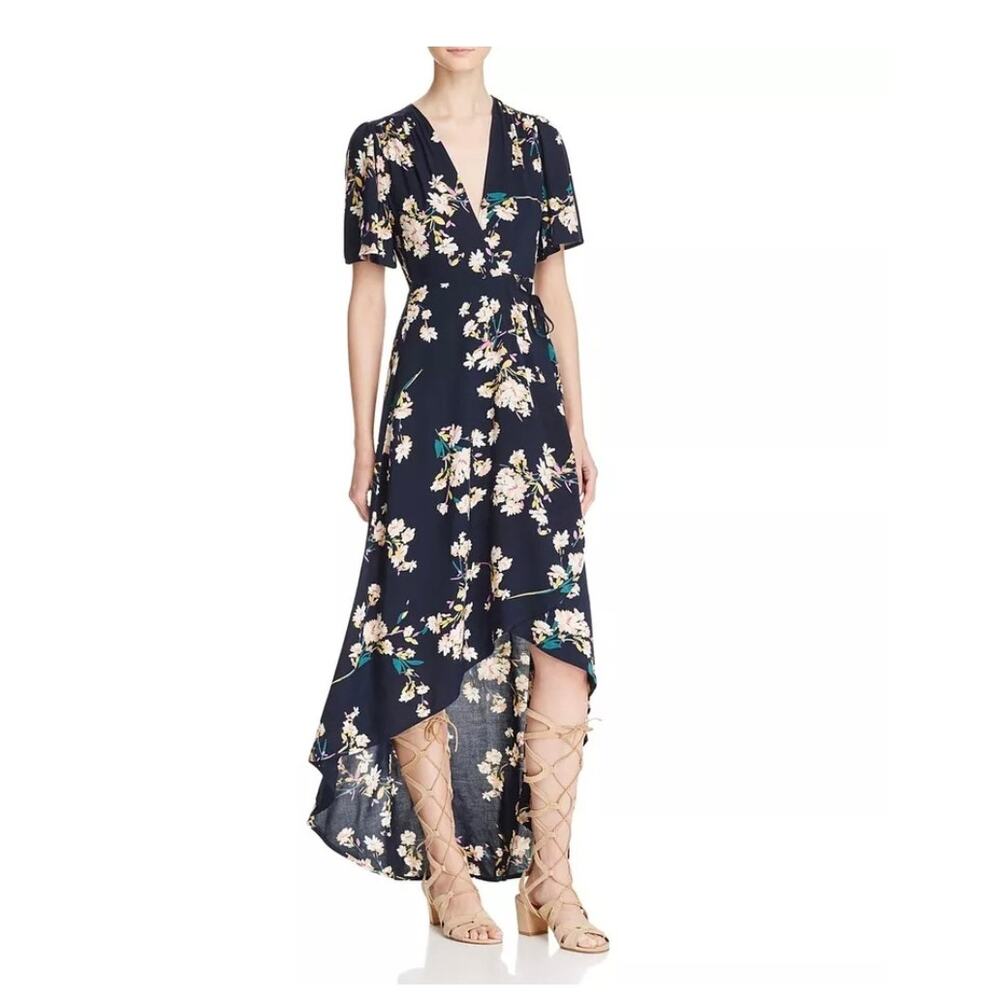 Cotton Candy LA Floral Print Wrap Maxi Dress Size M